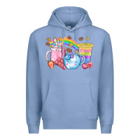 Colony Blue Unicorn Coffee Cup With Star Bbs Premium Hoodie - BundleAndBundleShop