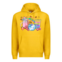 Lemon Unicorn Coffee Cup With Star Bbs Premium Hoodie - BundleAndBundleShop