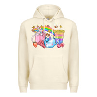 Sandshell Unicorn Coffee Cup With Star Bbs Premium Hoodie - BundleAndBundleShop
