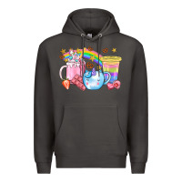 Smoke Unicorn Coffee Cup With Star Bbs Premium Hoodie - BundleAndBundleShop