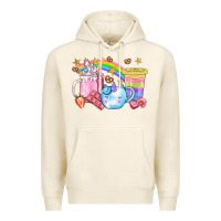 Tofu Unicorn Coffee Cup With Star Bbs Premium Hoodie - BundleAndBundleShop