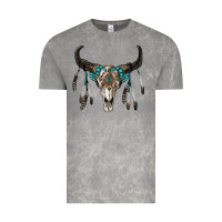 Cloud Rock boho bull skull Vintage Tee - RanaPortraitStore
