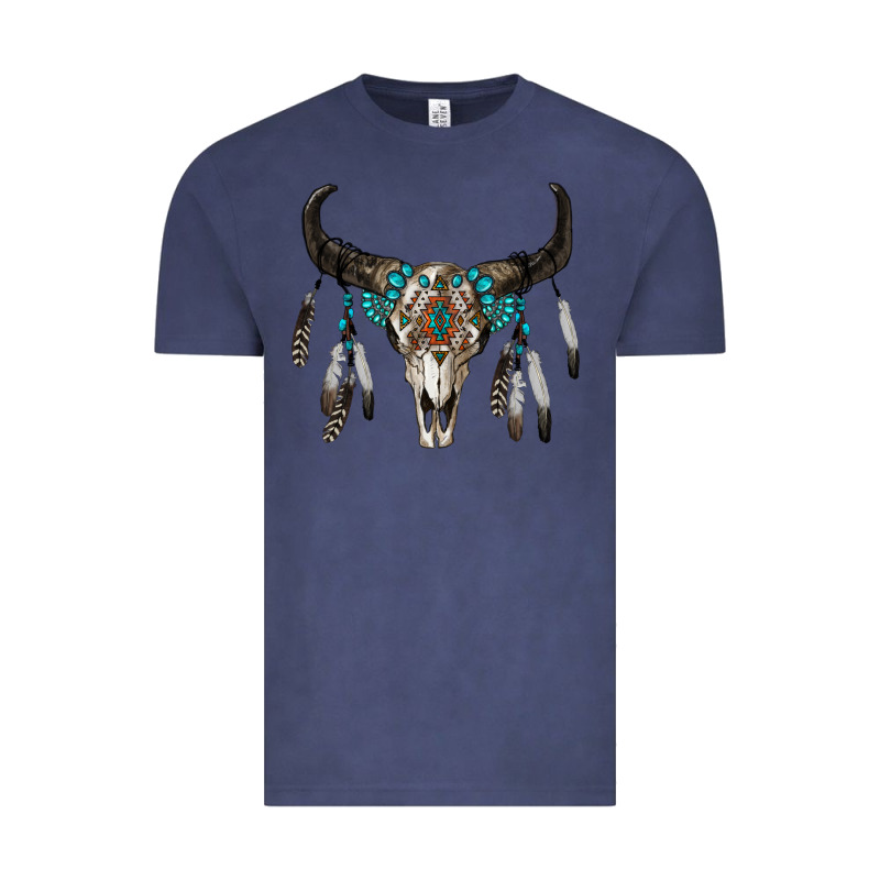 Boho Bull Skull Vintage Tee by RanaPortraitStore | Teevron