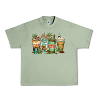 Oil Green highly caffeinated coffee cups Urban Heavy Tee - Zillion Design Studio