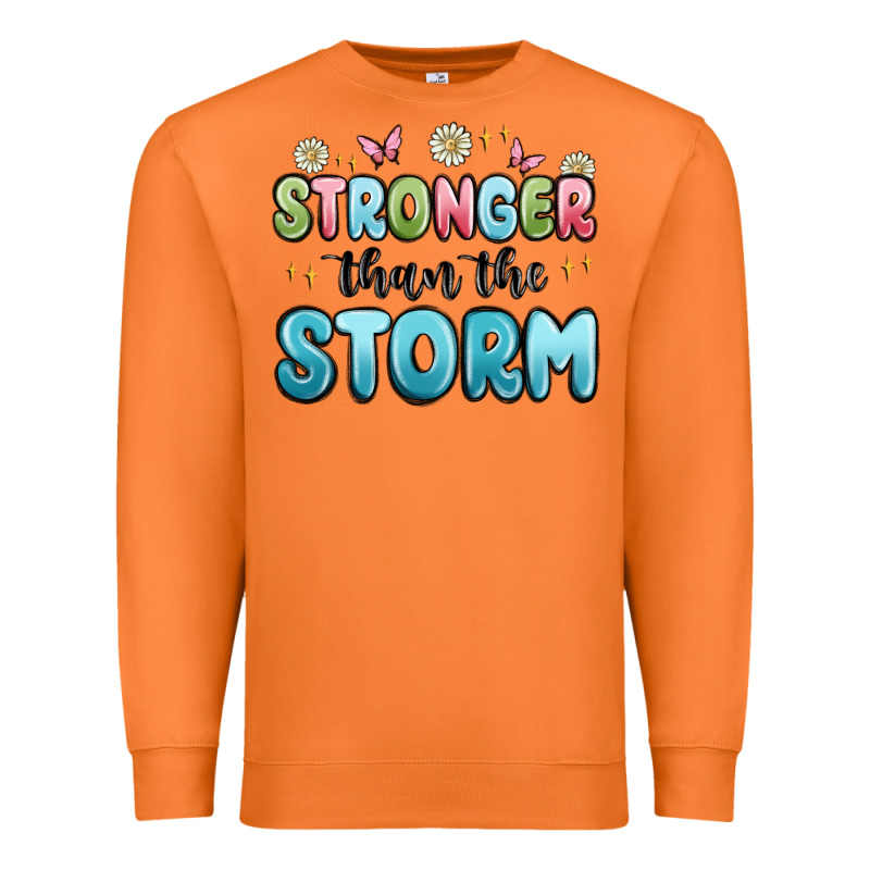 Stronger Than The Storm Premium Sweatshirt by MaliasSmallBusiness | Teevron