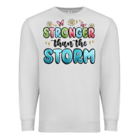 Dove Grey stronger than the storm Premium Sweatshirt - MaliasSmallBusiness