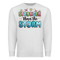 Oatmeal Heather stronger than the storm Premium Sweatshirt - MaliasSmallBusiness