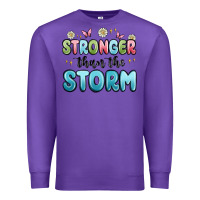 Purple stronger than the storm Premium Sweatshirt - MaliasSmallBusiness