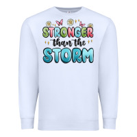 White stronger than the storm Premium Sweatshirt - MaliasSmallBusiness