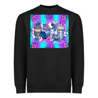 Black stitch coffee cups Heavyweight Sweatshirt - Zillion Design Studio