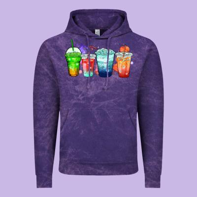 Tea Junkie Coffee Cups Vintage Hoodie Designed By Zillion Design Studio