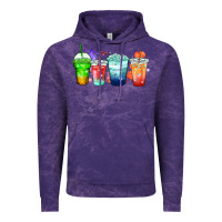 Cloud Purple tea junkie coffee cups Vintage Hoodie - Zillion Design Studio