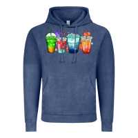 Vintage Denim tea junkie coffee cups Vintage Hoodie - Zillion Design Studio