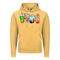 Vintage Mustard tea junkie coffee cups Vintage Hoodie - Zillion Design Studio