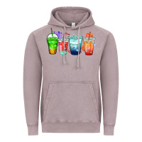 Vintage Zinc tea junkie coffee cups Vintage Hoodie - Zillion Design Studio