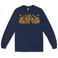 Navy texas map Long Sleeve Tee - JahusDesignShop
