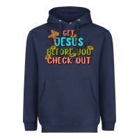 Navy get jesus before you check out Heavyweight Hoodie - MaliasSmallBusiness