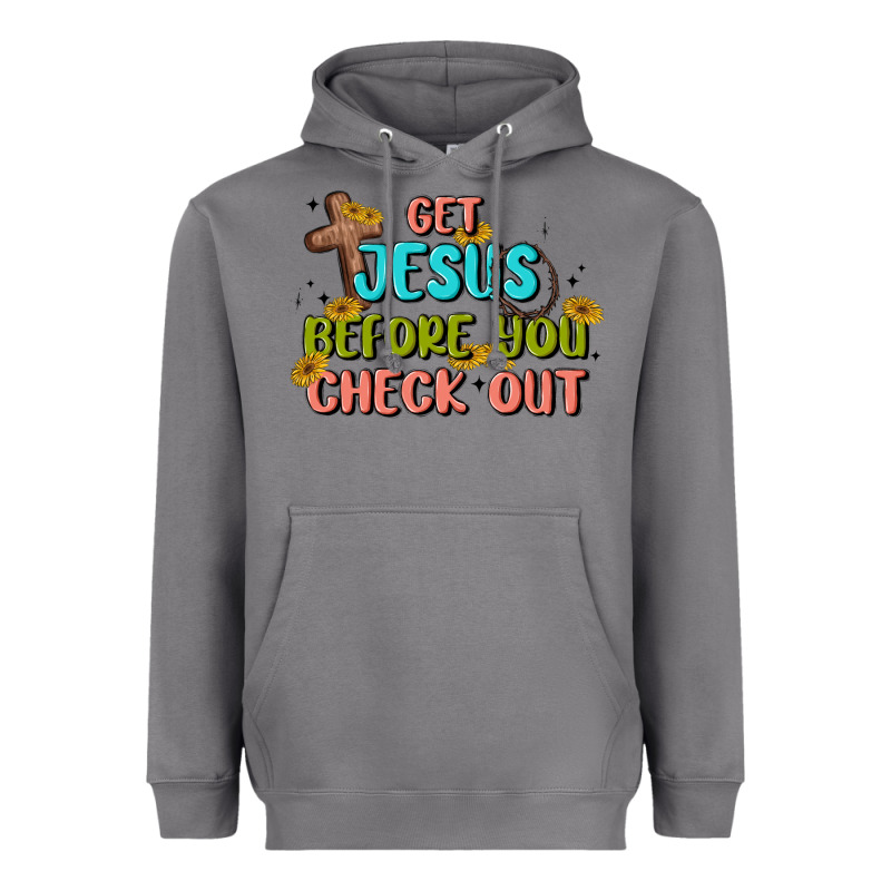 Get Jesus Before You Check Out Heavyweight Hoodie by MaliasSmallBusiness | Teevron