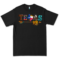 Black texas with arrow and sunflowers Premium Tee - Artiststas