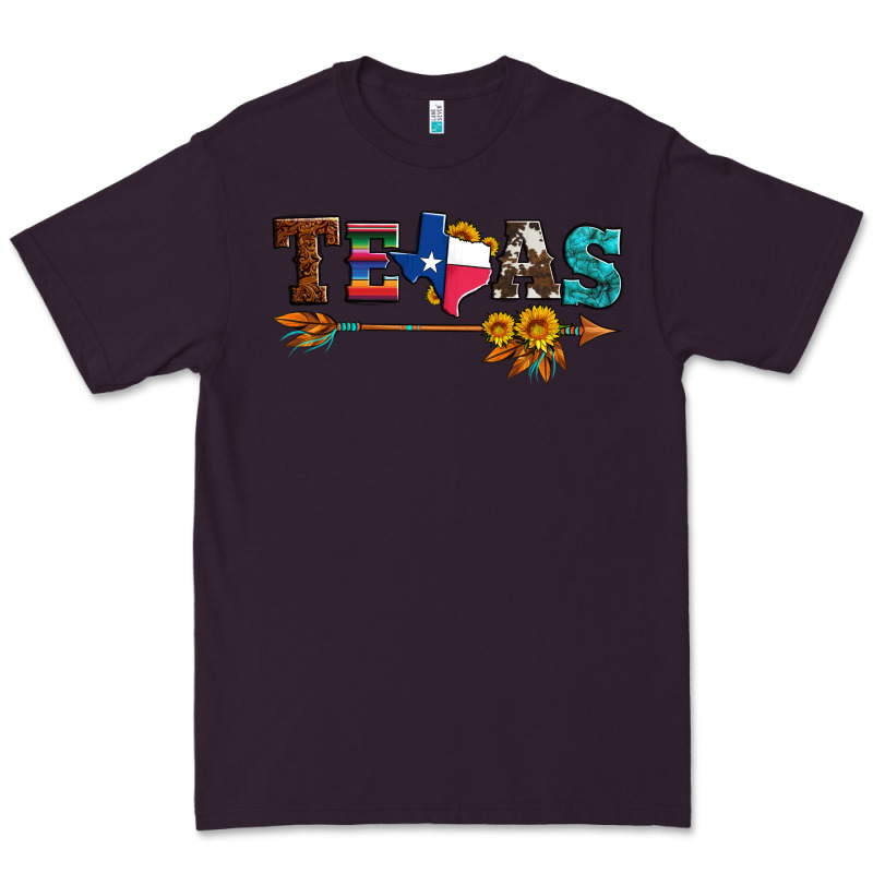 Texas With Arrow And Sunflowers Premium Tee by Artiststas | Teevron