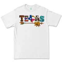 White texas with arrow and sunflowers Premium Tee - Artiststas
