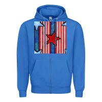 True Royal 4th of july stars and stripes seamless pattern Zipper Hoodie - BundleAndBundleShop