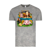 Cloud Rock farm truck animals Vintage Tee - Zillion Design Studio