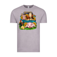 Vintage Zinc farm truck animals Vintage Tee - Zillion Design Studio