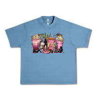 Pebble Blue let's go girls coffee cups Urban Heavy Tee - Zillion Design Studio