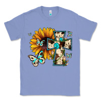 Colony Blue cross with sunflower Classic Tee - JahusDesignShop