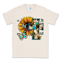 Cross With Sunflower Classic Tee | Teevron