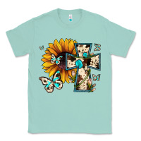 Seafoam cross with sunflower Classic Tee - JahusDesignShop