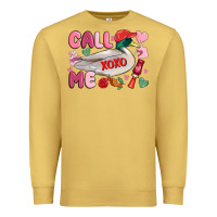Antique Gold call me valentine mallard duck Premium Sweatshirt - MaliasSmallBusiness
