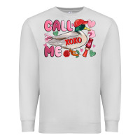 Dove Grey call me valentine mallard duck Premium Sweatshirt - MaliasSmallBusiness