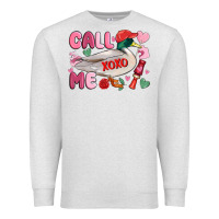 Oatmeal Heather call me valentine mallard duck Premium Sweatshirt - MaliasSmallBusiness