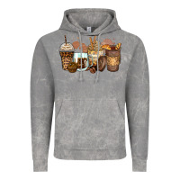 Cloud Rock leopard coffee cups Vintage Hoodie - Zillion Design Studio