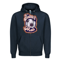 Navy soccer mom Zipper Hoodie - JahusDesignShop