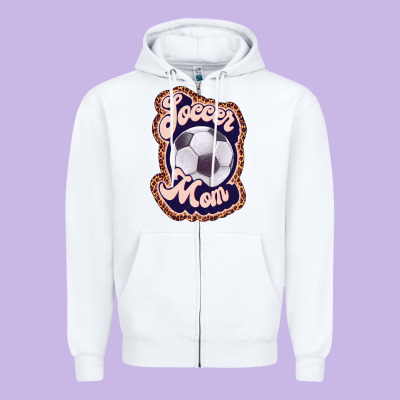 Soccer Mom Zipper Hoodie Designed By Jahusdesignshop