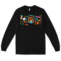 Black teacher life rainbow frosted Long Sleeve Tee - JahusDesignShop