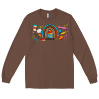 Chestnut teacher life rainbow frosted Long Sleeve Tee - JahusDesignShop