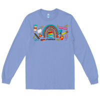 Colony Blue teacher life rainbow frosted Long Sleeve Tee - JahusDesignShop