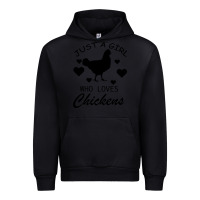 Black Just A Girl Who Love Chickens Urban Hoodie - Bettercallsaul