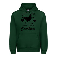 Forest Green Just A Girl Who Love Chickens Urban Hoodie - Bettercallsaul