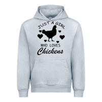 Heather Grey Just A Girl Who Love Chickens Urban Hoodie - Bettercallsaul