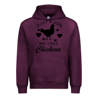 Mauve Wine Just A Girl Who Love Chickens Urban Hoodie - Bettercallsaul