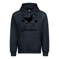 Navy Just A Girl Who Love Chickens Urban Hoodie - Bettercallsaul