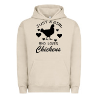 Pigment French Oak Just A Girl Who Love Chickens Urban Hoodie - Bettercallsaul