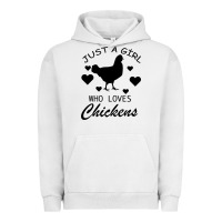 Pigment Lunar Rock Just A Girl Who Love Chickens Urban Hoodie - Bettercallsaul