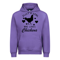 Just A Girl Who Love Chickens Urban Hoodie | Teevron