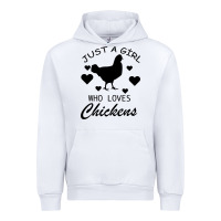 White Just A Girl Who Love Chickens Urban Hoodie - Bettercallsaul